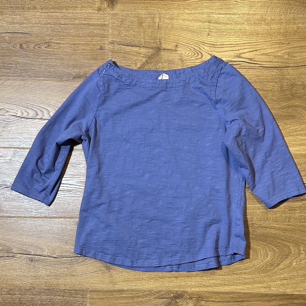 Pact 100% Cotton Top Blue Small